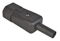 IEC Male In Line Plug With Easy Screw Terminal Wire Connections